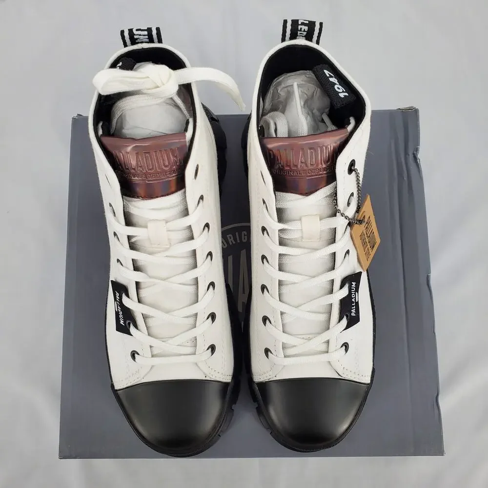 Palladium Womens 9 Revolt HI TX Star White Platform Boot‎ 97242-116-M New